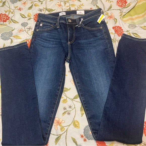 Ag Adriano Goldschmied Denim - AG Adriano Goldschmied Dark Blue B Type 03 Straight Skinny Jeans